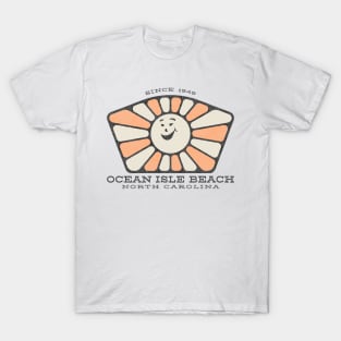 Ocean Isle Beach, NC Summertime Smiley Sunshine T-Shirt